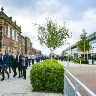 Harton Academy - both buildings with students Harton Academy - both buildings with students